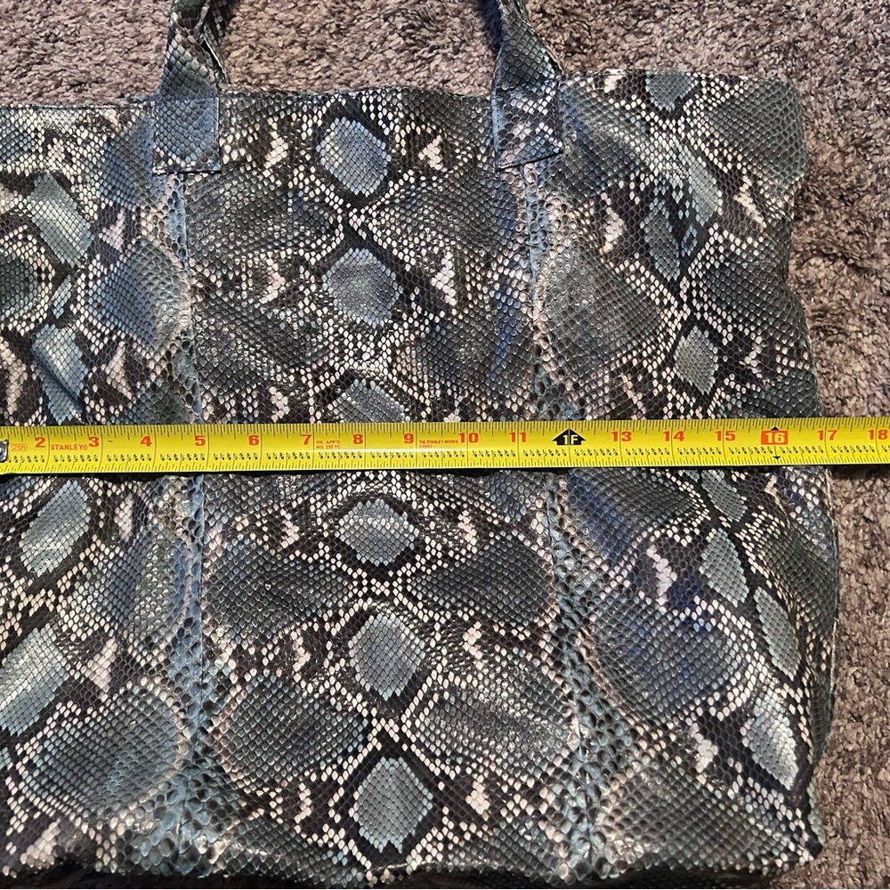 Beautiful Genuine Python Tote, Gently Used. Purch… - image 3